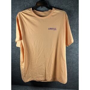 O'neill Skull Surfer Salmon Orange Short Sleeve T-shirt Mens 2XL Summer Outdoors